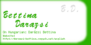 bettina darazsi business card