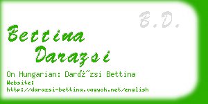 bettina darazsi business card